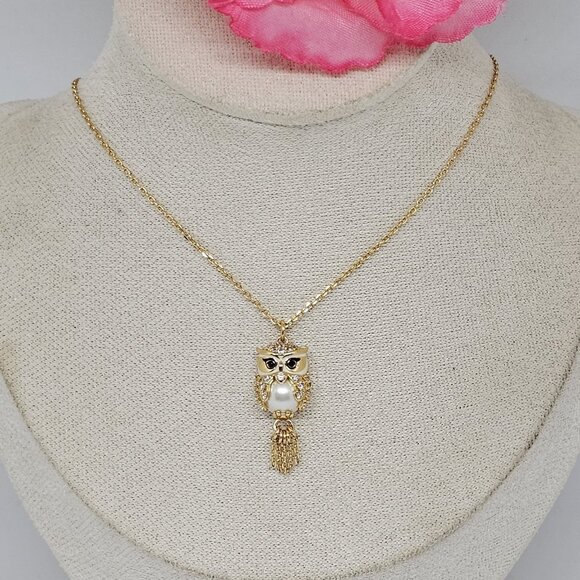 Kate Spade Winter Wonderland Hoot Owl Pedant Necklace - Picture 9 of 10